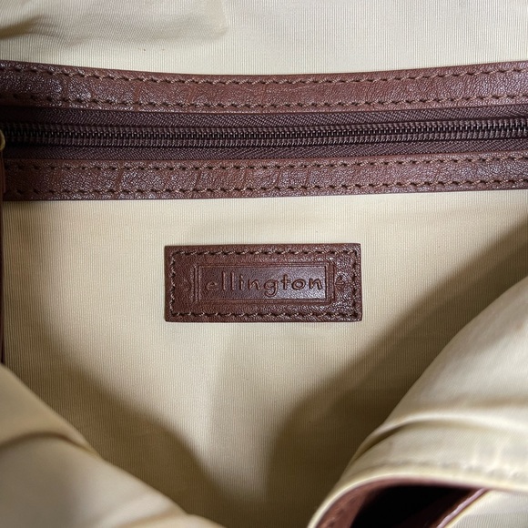 Ellington Brown Leather Studded Purse Bag - Picture 3 of 10